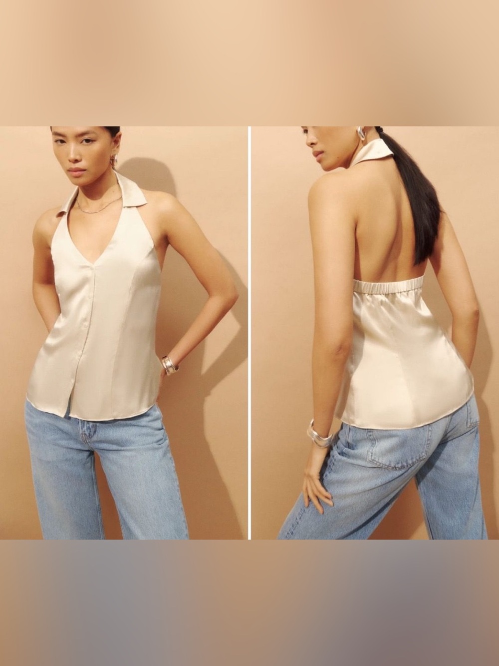 NWOT Reformation Silk Top